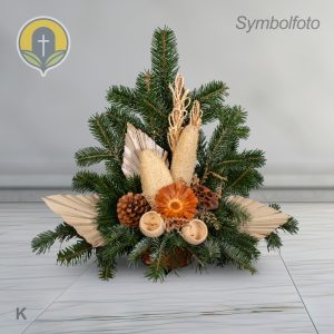 Allerheiligen Gesteck Mittel, natur